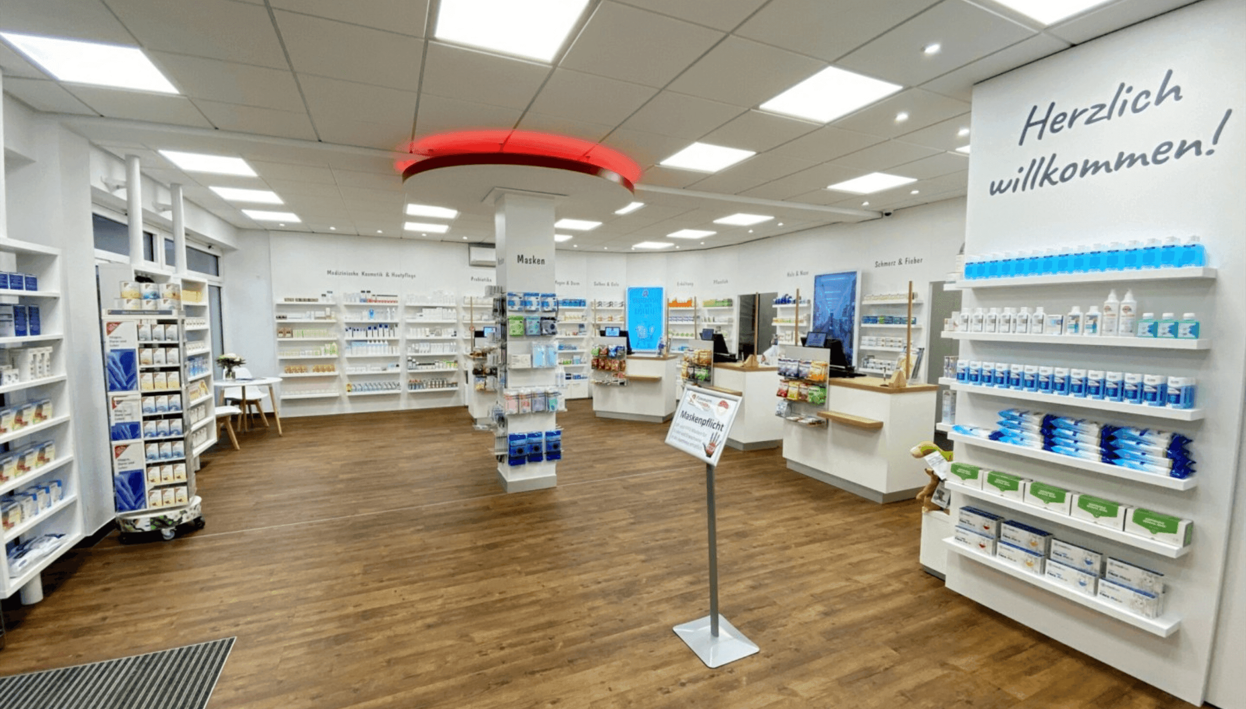 Aufnahme der Pommern Apotheke von innen